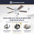 thumbnail image 3 of Prominence Home Alvina 42" Indoor LED Ceiling Fan with Light and Pull Chain, White, 3 of 9