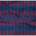 thumbnail image 4 of oneOone Organic Cotton Poplin Twill Fabric Geometric Ikat Decor Fabric Printed BTY 42 Inch Wide, 4 of 4