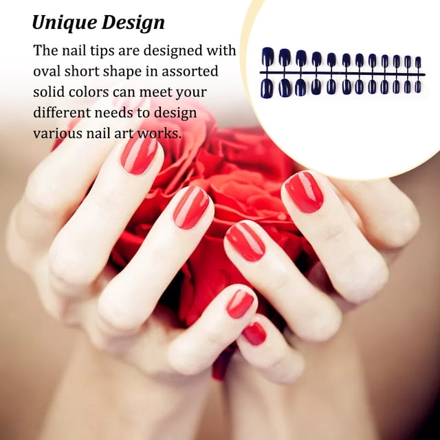Nail Art Delicate Removable Artificial Manicure Kit Tips Extension Fingernails Fashion Wraps Manicure Tools Decoration for Girls Type 31