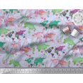 thumbnail image 2 of Soimoi Blue Modal Satin Fabric Stamp & World Map Fabric Prints By Yard 42 Inch Wide, 2 of 5