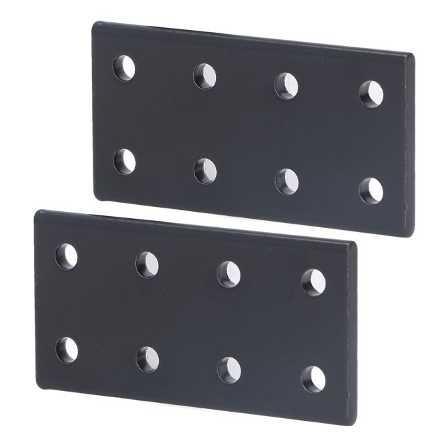 Planche de Joint à 8 Trous, Alliage d'Aluminium Résistance à la Corrosion 2 Pcs Plaque de Joint Rectangulaire pour Commodes