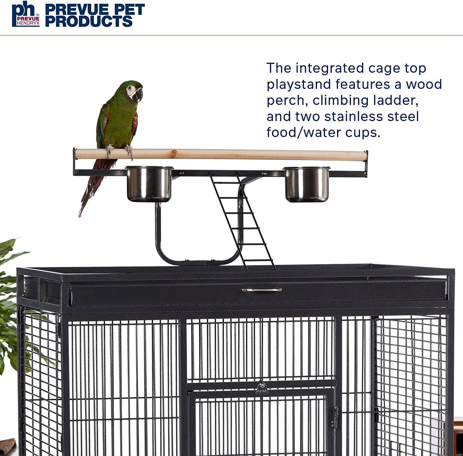 Prevue Wrought Iron Parrot Cage, Black