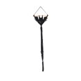 thumbnail image 4 of Macrame Wall Hanging Tapestry Halloween Pattern Handmade for Farmhouse Black 30x100cm, 4 of 9