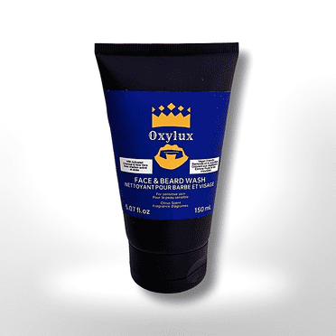 Nettoyant pour le Visage et la Barbe pour Hommes, Nettoyant, Shampooing pour Barbe, Exfoliant à l'Aloès et à l'Hamamélis pour Peau Grasse, Naturel, Points Noirs, Acné, 150 ml