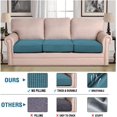 thumbnail image 3 of Super Stretch Stylish Cushions Covers/Furniture Cover Spandex Jacquard Small Checked Pattern Super Soft Slipcover Washable Individual, 3 of 7