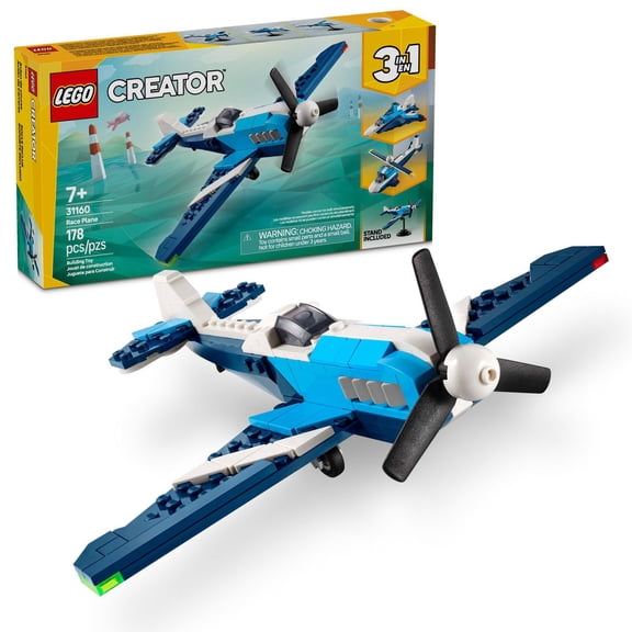 LEGO Creator Les aéronefs : l’avion de course 31160 Ensemble de construction (178 pièces)