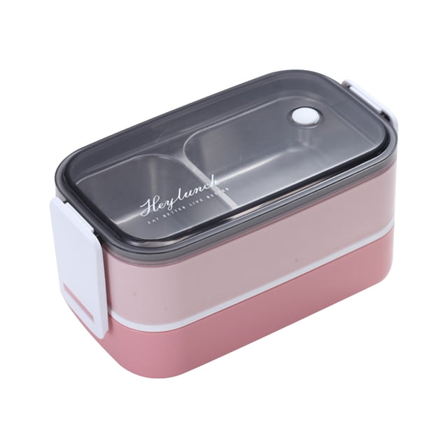 Dvkptbk Lunch Box Stainless Steel Lunch Box Student Insulation Work Lunch Box Double-Layer Portable Large-Capacity Multi-Layer Lunch Box Camping Essentials