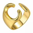 thumbnail image 1 of CUITING Bague Mode Ajustable Initiale Alphabet Lettre A-Z Bagues pour Femmes Bijoux-Argent C, 1 of 9
