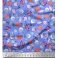 thumbnail image 1 of Soimoi Purple polyester Crepe Fabric Triangle Art Geometric Print Fabric by the Yard 42 Inch Wide, 1 of 5