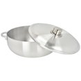thumbnail image 4 of Chef Pro Commercial Grade Aluminum Caldero Stock Pot, 7.4 Quarts, Silver, with Lid, 4 of 6