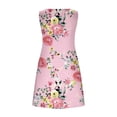 thumbnail image 4 of EGNMCR Robes de Vacances pour Femmes Robes d'Été pour Femmes Plage Floral T-Shirt Robe d'Été Décontractée Poches Robe Bohème à Bretelles, 4 of 4