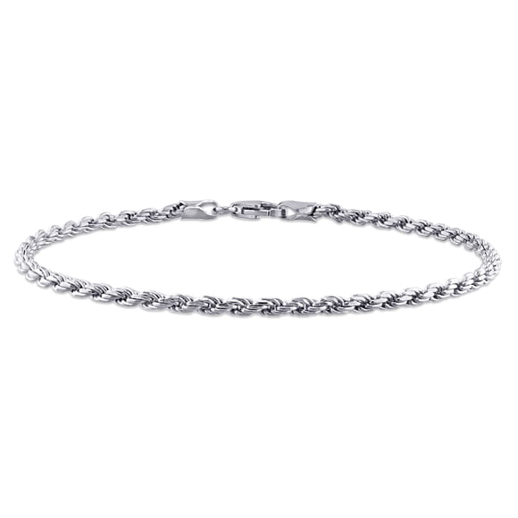 Miabella Bracelet Chaîne Corde en Argent Sterling 2,2 mm