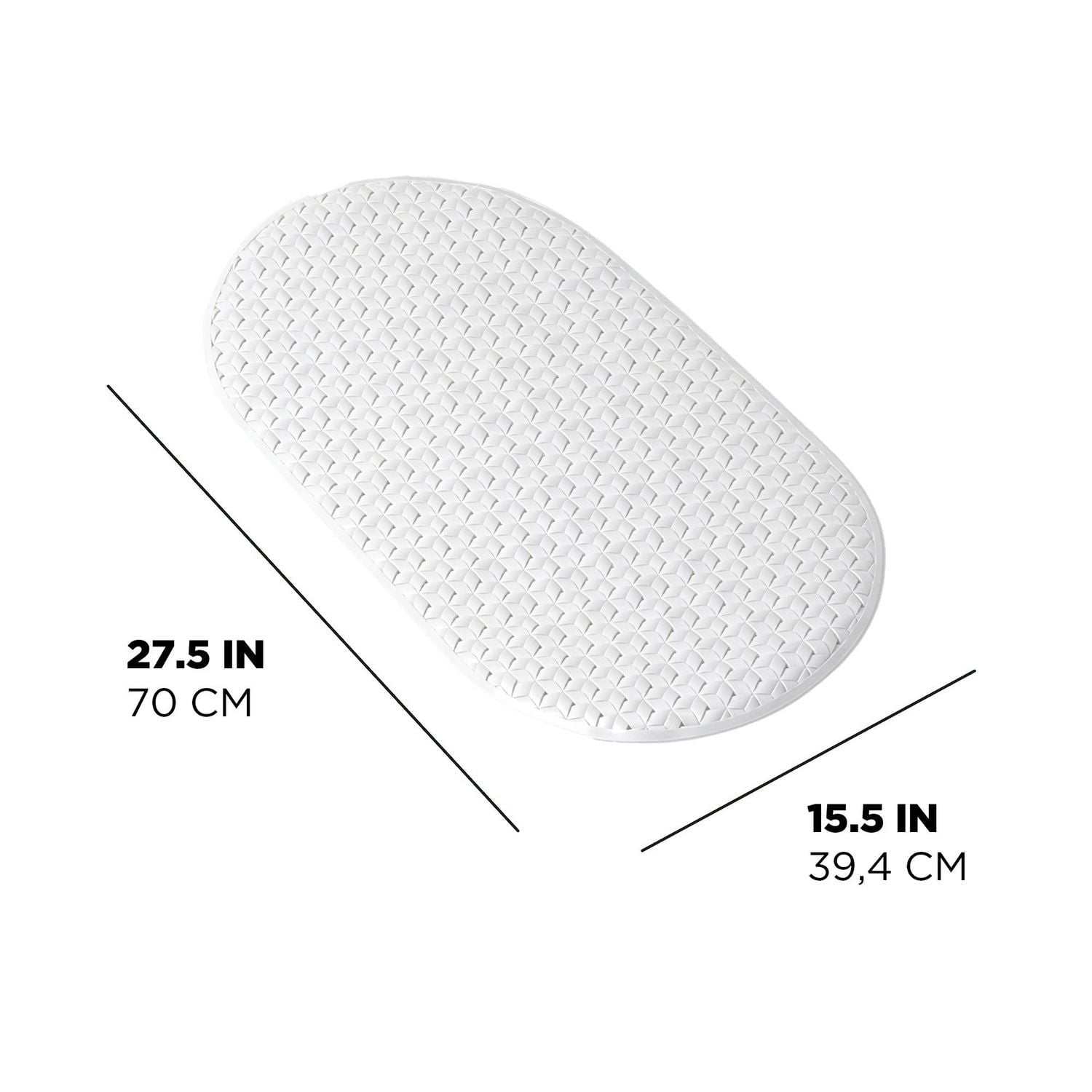 Tapis de baignoire haut de gamme à trois tissages éco-intelligent de Mainstays