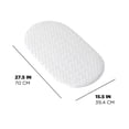 thumbnail image 5 of Mainstays Tri-Weave Premium No Slip Bath Mat, Made with Recycled Materials, 27.5" x 15.5", White, 5 of 5