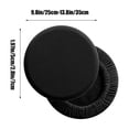 thumbnail image 3 of Czzoypi Round Bar Stool Seat CoversStretch Round Bar Stool Covers Washable Bar Stool Seat Covers (Black), 3 of 6