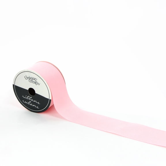 UNIQUE CREATIV Ribbon, Grosgrain, Pink, 38 mm × 3.6 m (1.5 in × 12 ft)