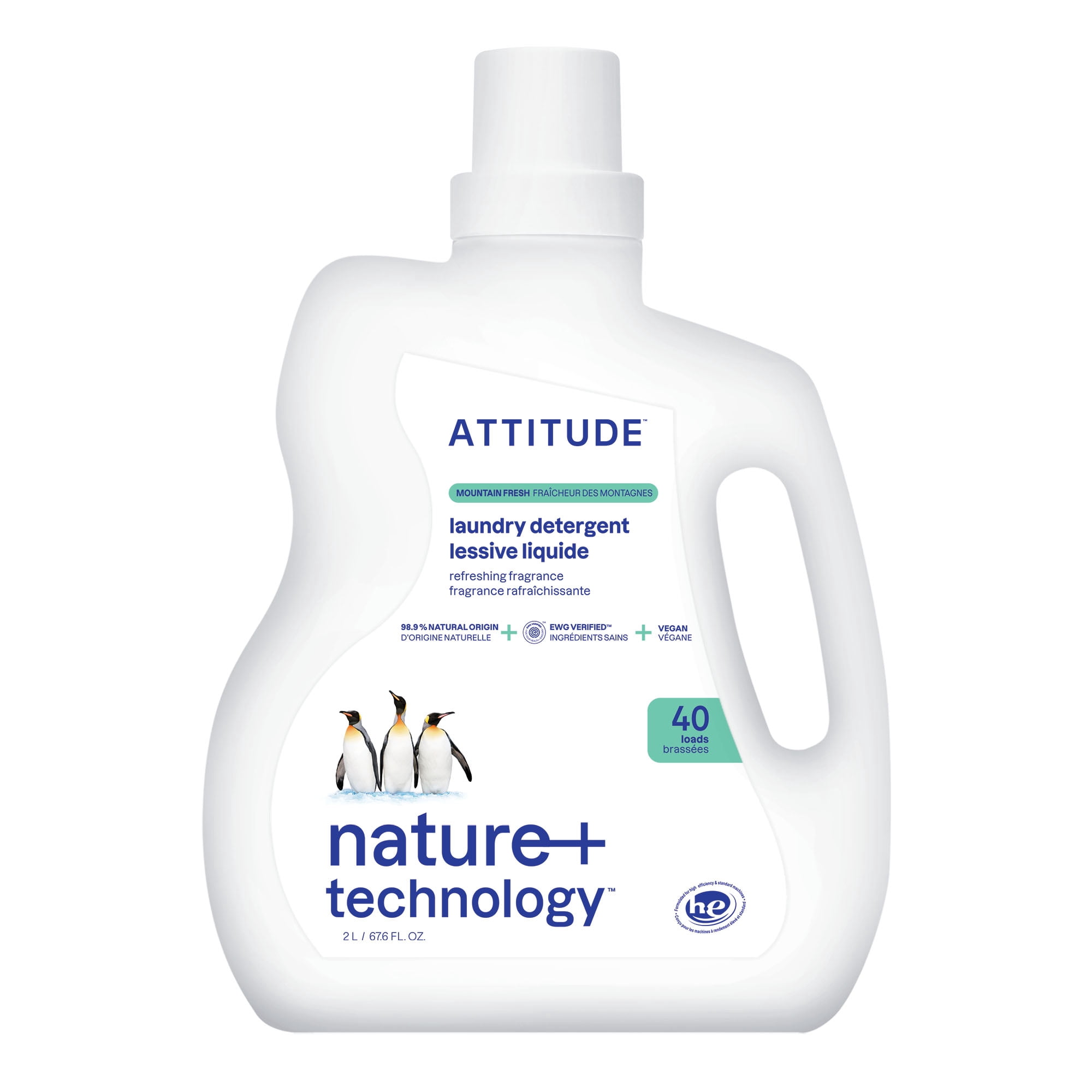 Attitude Laundry Detergent Mountain Fresh(40 Loads) 2L