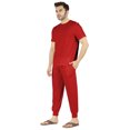 thumbnail image 3 of Inkmeso Ensemble de Pyjama Uni pour Hommes, Manches Courtes, Vêtement de Nuit à Col Rond, Ensemble de Pj, 3 of 7