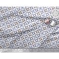 thumbnail image 2 of Soimoi Rayon Fabric Triangle & Floral Ethnic Print Sewing Fabric Yard 42 Inch Wide, 2 of 3