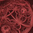 thumbnail image 1 of Ahgly Company Machine Washable Indoor Square Transitional Maroon Red Area Rugs, 6' Square, 1 of 7
