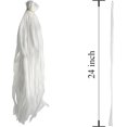 thumbnail image 2 of HPWFHPLF Lot de 100 Sacs en Filet Réutilisables pour Produits, Sacs Polyvalents de 24 Pouces pour Fruits de Mer, Sacs de Rangement pour Jouets d'Épicerie Fruits Légumes avec 100 Boucles (Blanc, 24 Pouces), 2 of 6