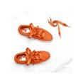 thumbnail image 4 of INSPIRE CHIC Women's 2 Pairs Flat Ribbon Sneaker Canvas Shoelaces Orange 80cm/31.5", 4 of 4