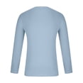 thumbnail image 4 of RXIRUCGD T-shirt Tricoté d'Été Uni à Col Rond à Manches Courtes pour Homme, Bleu Pâle, Taille : S, 4 of 5