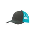thumbnail image 1 of Top Headwear Snapback Trucker Cap - Grey Steel/Neon Blue, 1 of 1