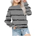 thumbnail image 2 of Mefallenssiah Sweat-Shirt Surdimensionné à Col Rond pour Filles Mode Enfants Manches Longues Pull 1-12 Ans, 2 of 5