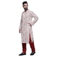 thumbnail image 2 of Atasi Kurta Pyjama de Fête pour Hommes Col Mandarin Manches Longues Kurta Pyjama Ethnique, 2 of 5
