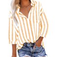 thumbnail image 1 of Xihbxyly Hauts Grande Taille pour Femmes Manches 3/4 Mode Décontractée Imprimé Manches Courtes Col Rond Blouses Chemises Offres Hebdomadaires, 1 of 7
