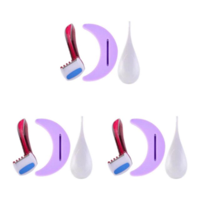 Maytalsory Rasoir Outil de Modelage pour et Poils de la Peau Pubienne Lune Ensemble de 3