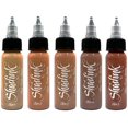 thumbnail image 1 of Shadink Skin Tone Tattoo Ink Set Professional Skintone Tattooing Inks for Color Portrait, 1 of 3