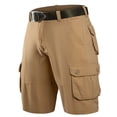 thumbnail image 1 of Styesk Mens Shorts Man Solid Color Workwear Multi-pocket Fifth Pants Large Size Fashion Fallow Straight-leg Pants, 1 of 2