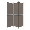 thumbnail image 2 of vidaXL 3-Panel Room Divider Anthracite 150x180 cm Fabric, 2 of 5