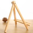 thumbnail image 3 of 1 Set 13pcs Small Tabletop Wood Display Artist A-Frame Easel Photo Frame Bracket Photo Painting Triangle Easel with Paint Brush and, 3 of 8