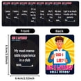 thumbnail image 4 of Hearth & Gear 50 Interactive Board Game Cards For Lying People Drinking Game Cards Gathering Drinking Table Atmosphere Cards An Flush Game Drafting Game 5ps Game Game Holder for Adults Backspin Game, 4 of 7