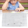 thumbnail image 3 of Puzzle Mat, 26x46in Lightweight Jigsaw Puzzle Mat, For Storing Puzzle Travel Use Gray, 3 of 8