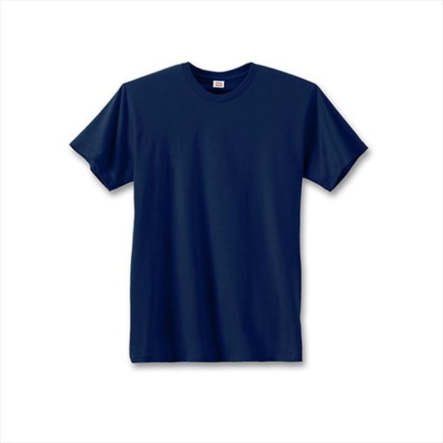 Hanes 4980 Mens Nano-T T-Shirt, 2 Extra Large - Navy