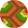 thumbnail image 1 of Ahgly Company Machine Washable Indoor Round Transitional Pistachio Green Area Rugs, 4' Round, 1 of 7