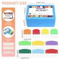 thumbnail image 2 of 20 Pcs Knit Blocker Combs, Color Knit Blockers Combs for Blocking, Rainbow Knitting Blockers Pins for Blocking Mats Knitting Pins Kit Knitting Tools, Multi Colors, 2 of 7