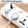 thumbnail image 4 of Yhmxh Electronics Smart Home Socket USB Plug Board For Home Office Dormitory Travel Multi-functional Patch Panel Multi Hole Toggle Wiring Plug Board Multifunctional Socket, 4 of 6