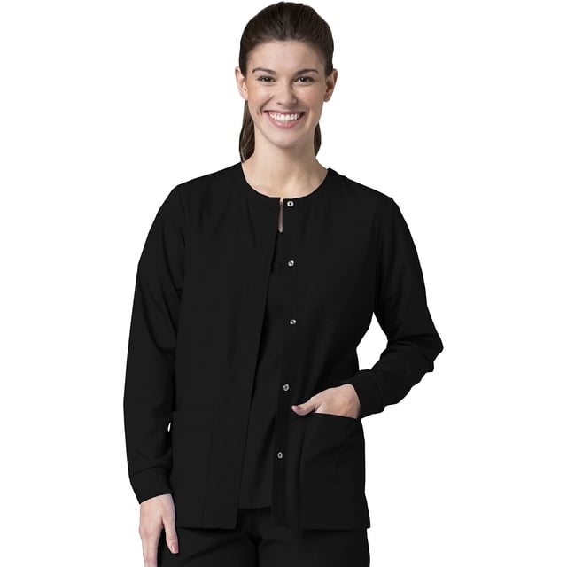 Red Panda Womens Warm Up Solid Scrub Jacket