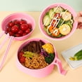 thumbnail image 1 of EGNMCR Kitchen Gadgets, Microwave Ramen Bowl With Strainer Microwave Ramen Bowl 6-piece Set Ramen Microwave Bowl With Lid And Handle Dishwasher Safe Portable Ramen Bowl Cooker Dish Dish, 1 of 6