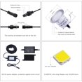 thumbnail image 2 of 10x LED Recessed Lights Outdoor, Waterproof IP67, Recessed Lights for Terrace Wood Ceiling, 0.6W DC12V Cool White, Mini Path Light Kit [Energy Class A+], 2 of 5