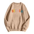 thumbnail image 1 of HNMKIU Chandails pour Femmes Garçon Chandail Maman Chandail pour Femmes Maman Chandail Vie de Maman Chandail pour Maman Chandail à Capuchon Mode Maman Col Rond Chandail, 1 of 2