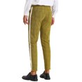 thumbnail image 3 of INSPIRE CHIC Plaid Dress Pants for Men's Contrast Color Formal Pants Yellow 30, 3 of 4