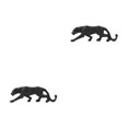thumbnail image 2 of Transemion Resin Animal Shape Sculpture Glossy Decorative Home Decor Ornament Black 2Set, 2 of 6