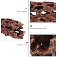 thumbnail image 2 of Shisuyan 1PC Fish Tank Resin Adornment Resin Reptile Cave Tree Cave Shrimp House (Coffee), 2 of 8