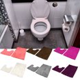 thumbnail image 4 of relayinert TPR Bottom Chenille Rug For Bathroom No Loose Thread And Good Stepping Feeling Rug Carpet Absorbent Rose Red 50*80+50*50 1 Pc, 4 of 6
